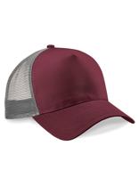 Beechfield CB640 Snapback Trucker - Burgundy/Light Grey - One Size