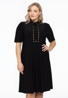 Yoek Jurk mets | Zwart | Maat 54/56