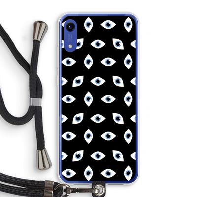 Eyes pattern: Honor Play 8A Transparant Hoesje met koord