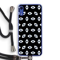 Eyes pattern: Honor Play 8A Transparant Hoesje met koord