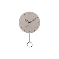 Karlsson - Wall clock Studs pendulum wood warm grey - thumbnail