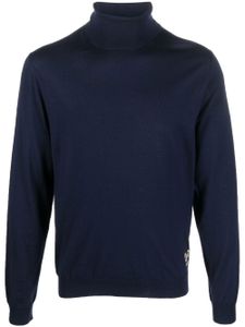 Gucci logo-print knitted jumper - Bleu