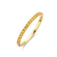 14K Geelgouden Ring met Citrien Geboortesteen - November 14K Geelgouden Ring met Citrien Geboortesteen - November