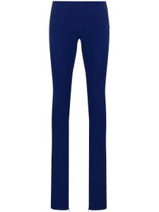 Maximilian Davis pantalon slim à taille basse - Bleu