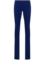 Maximilian Davis pantalon slim à taille basse - Bleu