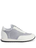 Giuseppe Zanotti baskets Jimi Running à effet denim - Blanc - thumbnail