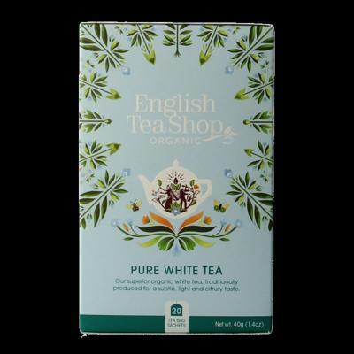 English Tea Shop White tea bio 20 Zakjes English Tea Shop White tea bio 20 Zakjes