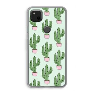 Cactus Lover: Google Pixel 4a Transparant Hoesje
