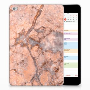 Apple iPad Mini 4 | Mini 5 (2019) Tablet Back Cover Marmer Oranje