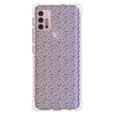 Motorola Moto G30 | G20 | G10 Doorzichtige Silicone Hoesje Stripes Dots Motorola Moto G30 | G20 | G10 Doorzichtige Silicone Hoesje Stripes Dots
