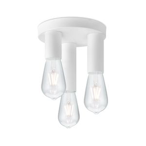 Moderne LED Plafondlamp Marna | 19/19/16.5cm | Wit | 3 lichts Plafondlamp gemaakt van metaal | geschikt voor E27 fitting | geschikt voor slaapkamer en hal