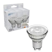 LED Spotjes GU10 - 4W vervangt 50W - 345 lm - Koud wit - 3PACK LED Spotjes GU10 - 4W vervangt 50W - 345 lm - Koud wit - 3PACK