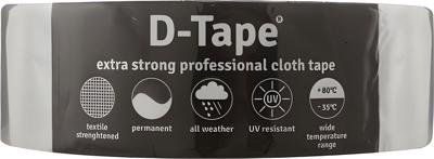 Tape permanent 50mmx50m grijs - Deltafix