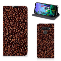 LG Q60 Flip Style Cover Koffiebonen - thumbnail