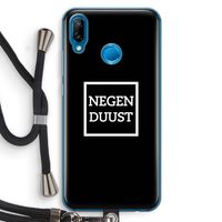Negenduust black: Huawei P20 Lite Transparant Hoesje met koord