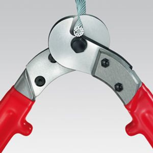 Knipex KNIPEX 95 77 600 Draadkabelschaar Geschikt voor (striptechniek) Alu- en koperkabel, een- en meerdraads 14 mm 150 mm² 0