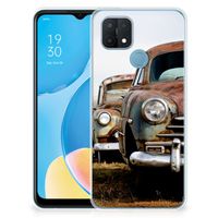 OPPO A15 Siliconen Hoesje met foto Vintage Auto - thumbnail