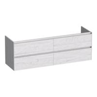Brauer Inspire - Onderkast - 160 cm - met 4 Softclose Lades Greeploos en 2 Sifon Uitsparingen - Forest Seashell