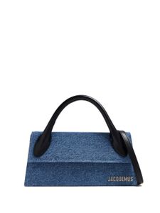 Jacquemus sac Le Chiquito Long en jean - Bleu