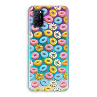 Pink donuts: Oppo A92 Transparant Hoesje - thumbnail