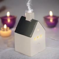 Keramieken huisje voor theelichtjes/wierookkegels