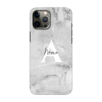 Ivory Marble: Volledig geprint iPhone 12 Pro Hoesje