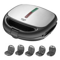 Adler AD 3040 sandwich maker 1200 W Zwart, Grijs