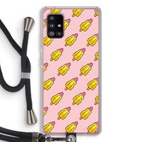 Waterijsjes: Samsung Galaxy A51 5G Transparant Hoesje met koord