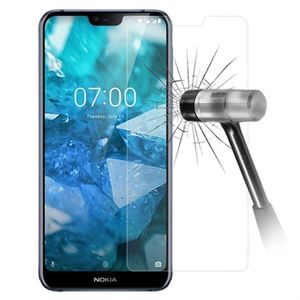 Nokia 7.1 Screenprotector van gehard glas - 9H, 0,3 mm - Doorzichtig