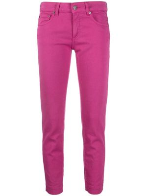 DONDUP jean court Rose à taille basse