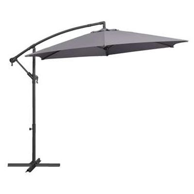 Zweefparasol Brava - antraciet - Ø300 cm - Leen Bakker