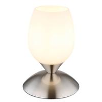 Globo TafellampKuwaita nikkel met wit glas - 24007N