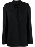 Givenchy blazer à design sans col - Noir