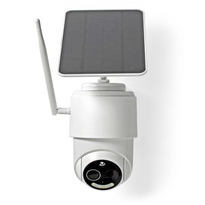 Nedis SmartLife Camera voor Buiten | Wi-Fi | Full HD 1080p | IP65 | 5 V DC | Met bewegingssensor | Nachtzicht | Wit - WIFICBO50WT