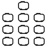 10 stuks vingerafdruk stickers voor Galaxy Opmerking 8