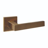 Intersteel Deurkruk Q 05 op rozet verdekt 53x53x6mm PVD messing mat