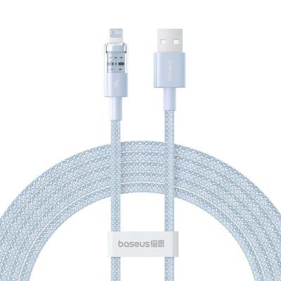 Baseus Gem USB naar IP 2.4A snellaadkabel 2 m Blauw
