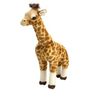 Pluche gevlekte staande giraffe knuffel 43 cm speelgoed   -