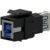 Procab VCK630/B Keystone USB 3.0 connector - zwart