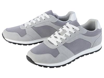 LIVERGY Heren sneakers (Grijs, 45)