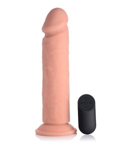 Vibrerende Siliconen Dildo met Afstandsbediening