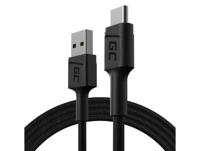 Green Cell KABGC22 USB-kabel USB 2.0 1,2 m USB A USB C Zwart