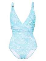 Melissa Odabash maillot de bain Panarea à fronces - Bleu