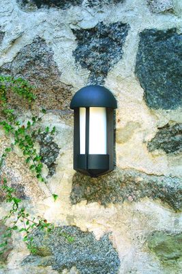 Wandlamp Tyr mat zwart E27 fitting konstmide buitenlamp 510-752