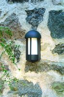 Wandlamp Tyr mat zwart E27 fitting konstmide buitenlamp 510-752