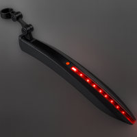 Mirage Spatbord achter 24-28" zadelpen met ledstrip