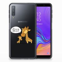 Samsung Galaxy A7 (2018) Telefoonhoesje met Naam Giraffe - thumbnail