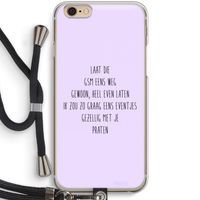 GSM: iPhone 6 / 6S Transparant Hoesje met koord