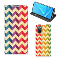 OPPO A52 | A72 Hoesje met Magneet Zigzag Multi Color - thumbnail