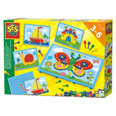 SES mozaïekbord met kaarten